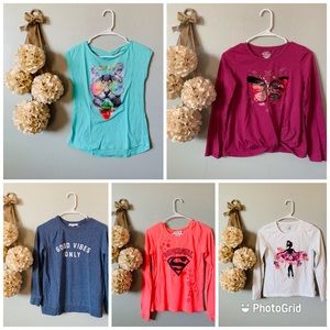 NWOT 5 Piece Girls Top Set, size 14/6